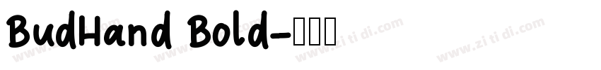 BudHand Bold字体转换